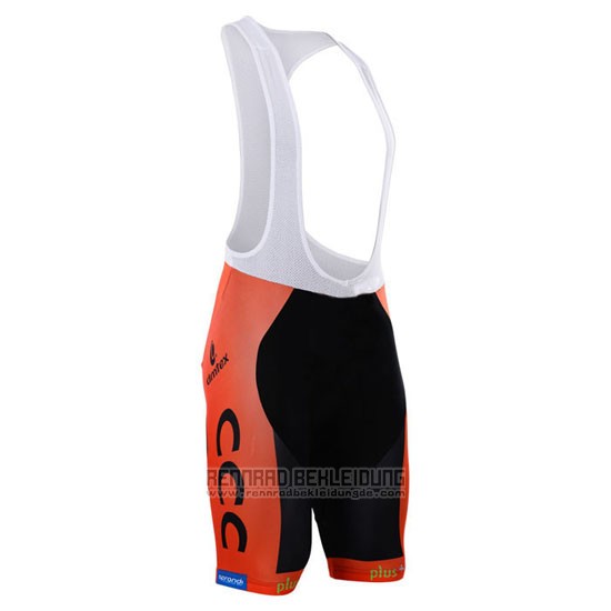 2015 Fahrradbekleidung CCC Shwarz und Orange Trikot Kurzarm und Tragerhose - zum Schließen ins Bild klicken